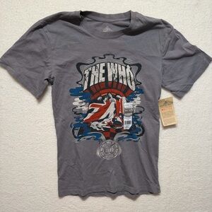 THE WHO Men’s Short Sleeve Graphic Tee Rock & Roll Hall of Fame Inductee NWT